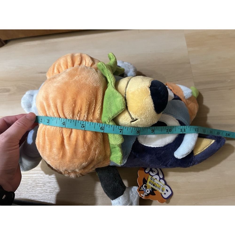 12" Bluey Halloween Pumpkin Plush: Animal Adventure Stuffed Character - Picture 4 of 4